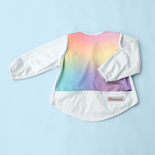 Image for the Long Sleeve Bib (Smocket) - design Rainbow Pastel