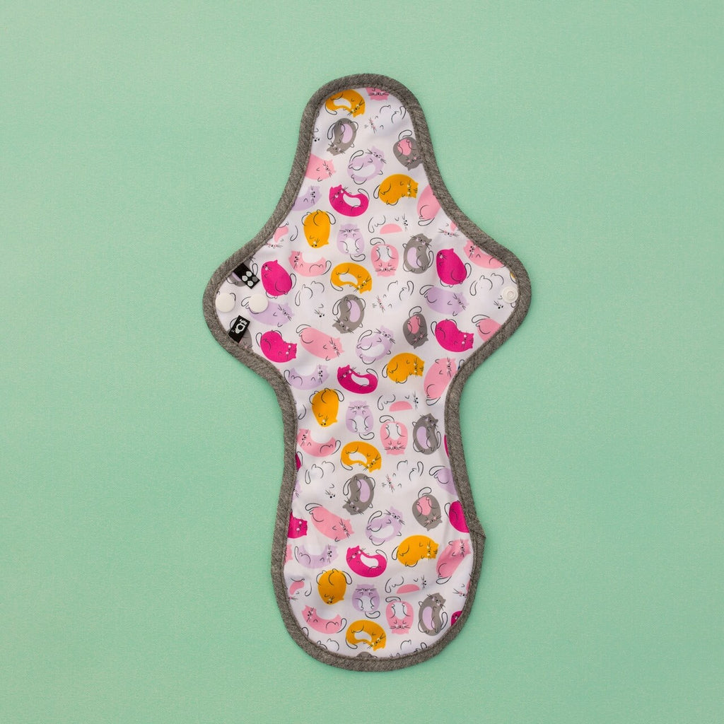 Image for HyPs Original Reusable Pad - size Heavy, design Jelly Kitties Pink