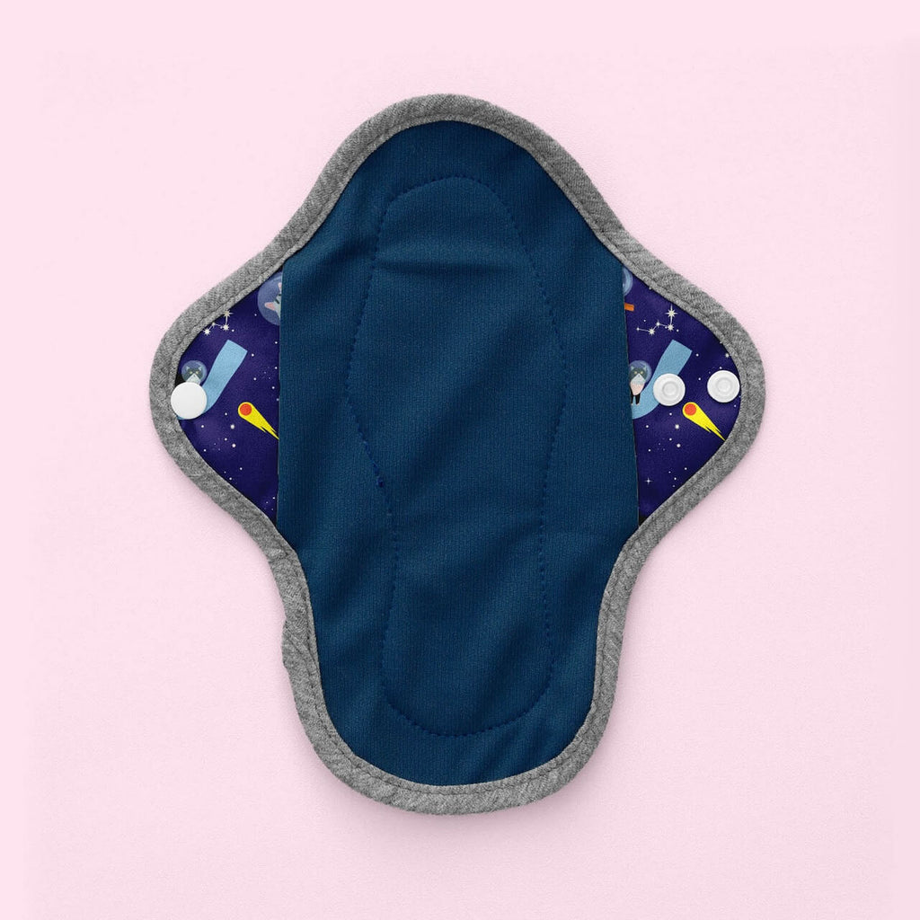 Image for HyPs Original Reusable Pad - size Liner, design Space Cats