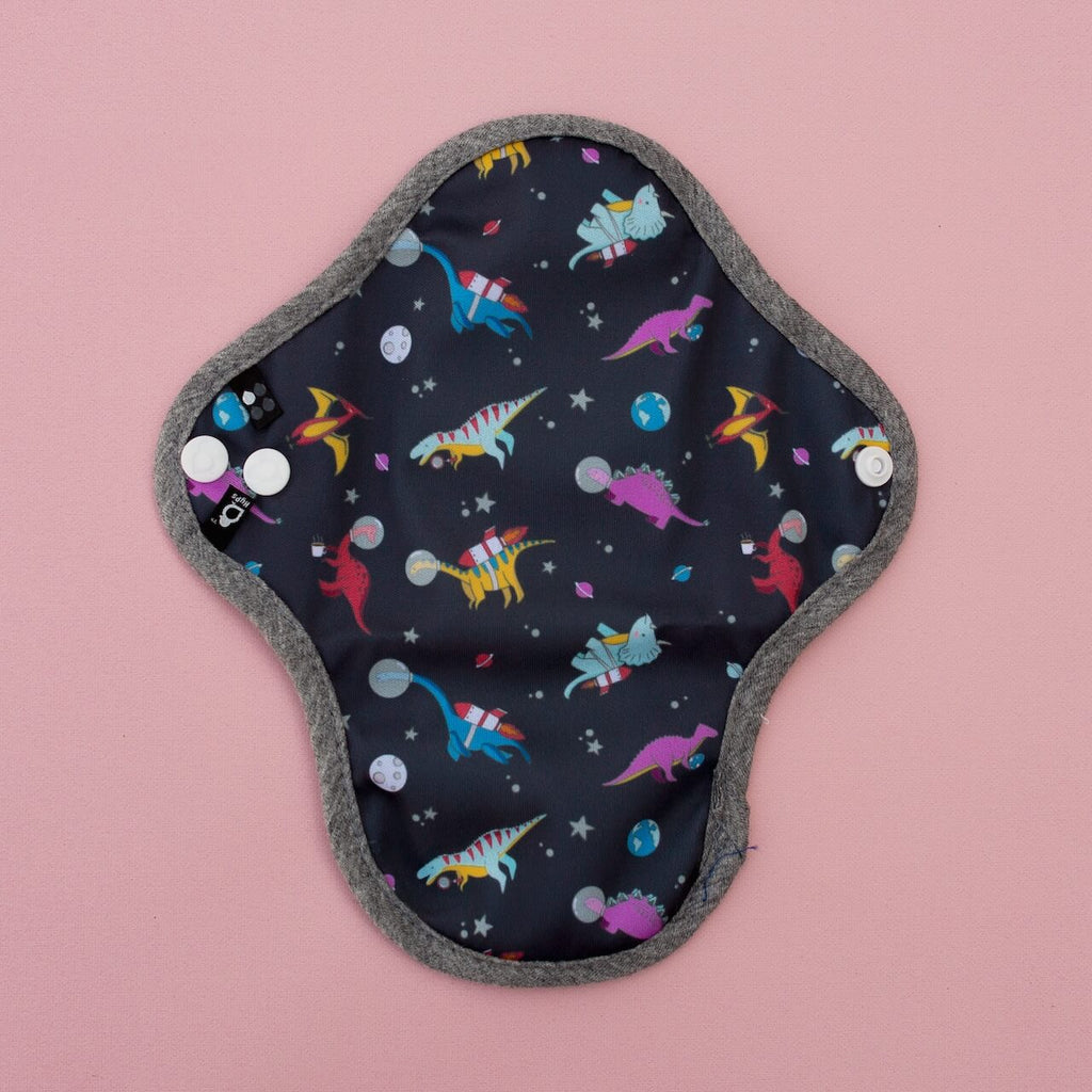 Image for HyPs Original Reusable Pad - size Liner, design Space Dinos