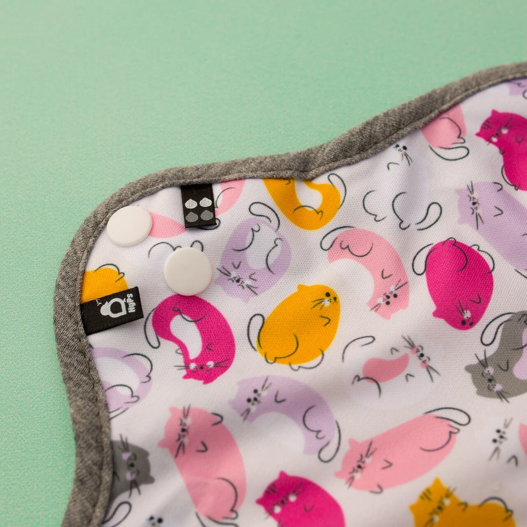Image for HyPs Original Reusable Pad - size Regular, design Jelly Kitties Pink