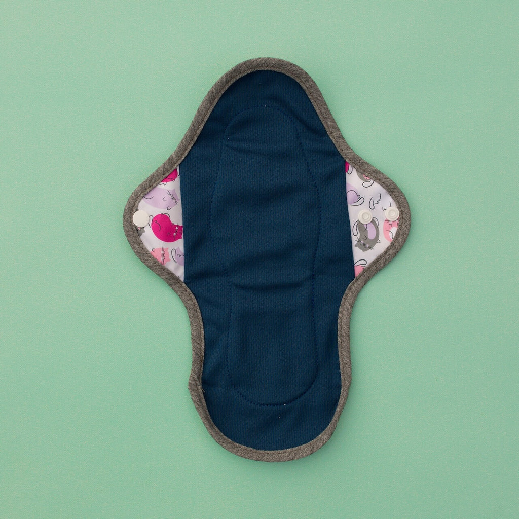 Image for HyPs Original Reusable Pad - size Regular, design Jelly Kitties Pink