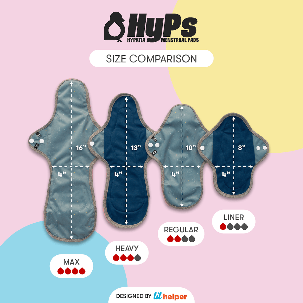 Image for HyPs Original Reusable Pad - size Regular, design Pineapples