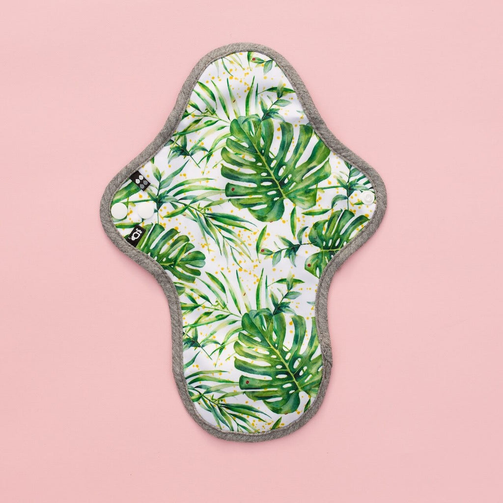 Image for HyPs Original Reusable Pad - size Regular, design Watercolour Greenery