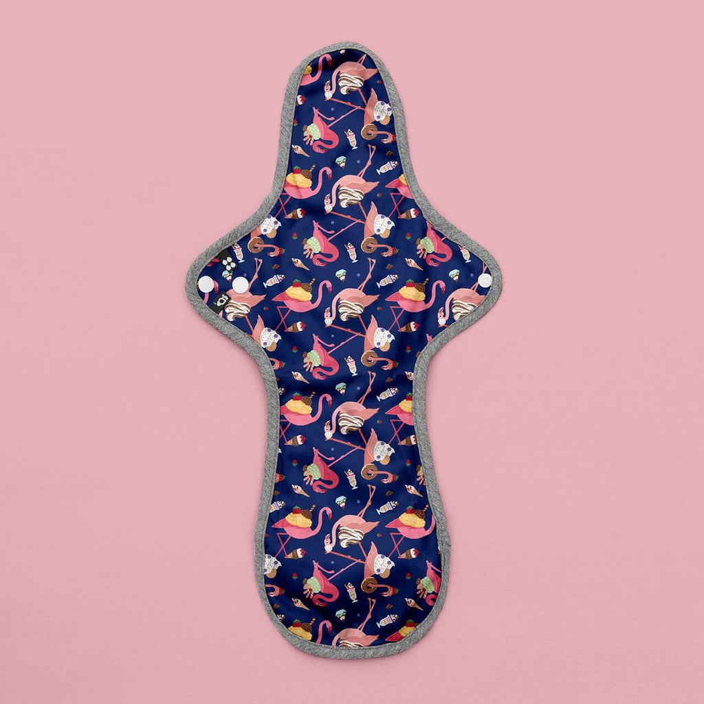 Image for HyPs Original Reusable Pad - size Max, design Flamingo Parfait