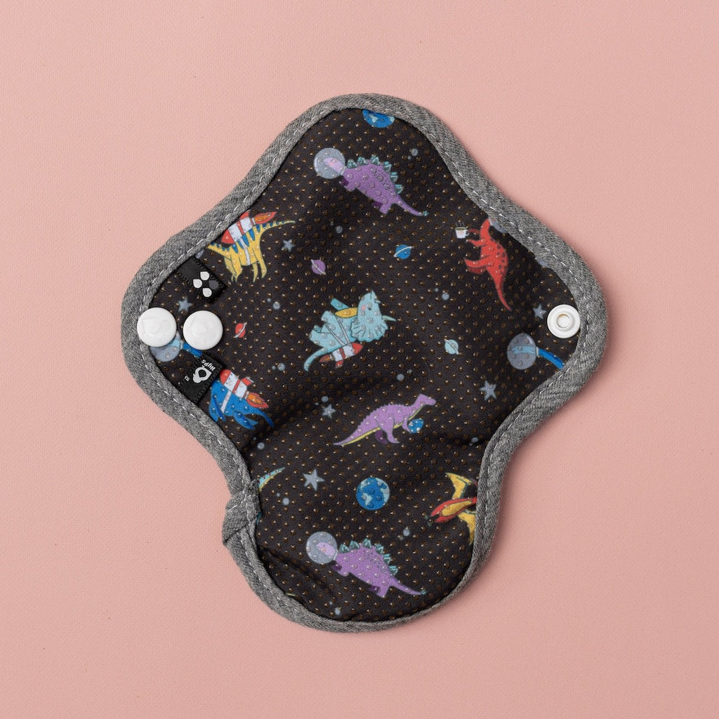 Image for HyPs Teen Reusable Pads - size Regular, design Space Dinos