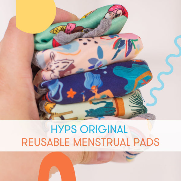 HyPs Original Reusable Menstrual Pads Video - Regular_Terrain_Amethyst