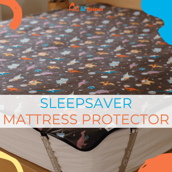 Sleep Saver Mattress Protector cover - Space Dinos - Queen