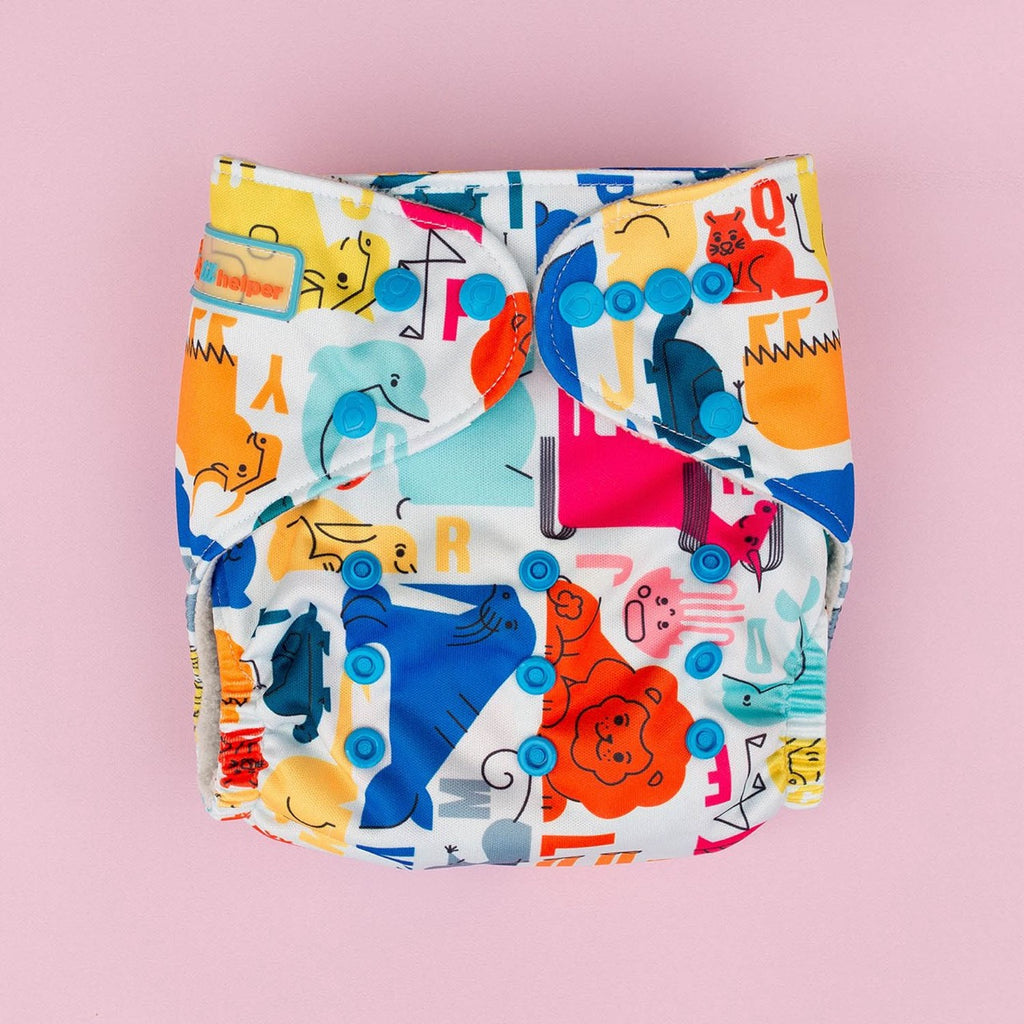 Image for Tank Cloth Diaper - design Alphabet Animals