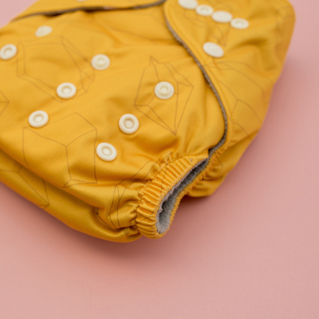 Image for Tank Cloth Diaper - design Diamond Mustard