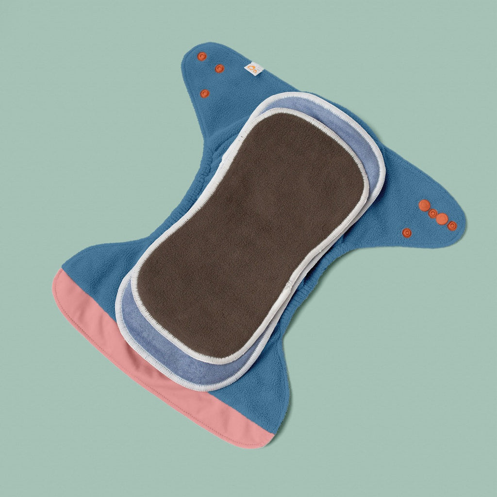 Image for Tank Cloth Diaper - design Flamingo Fluff