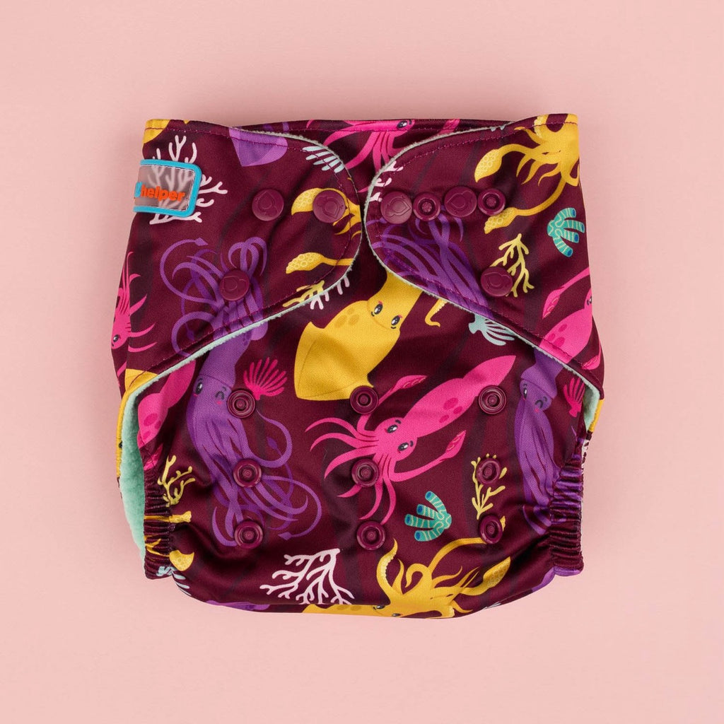 Image for Tank Cloth Diaper - design New Squids