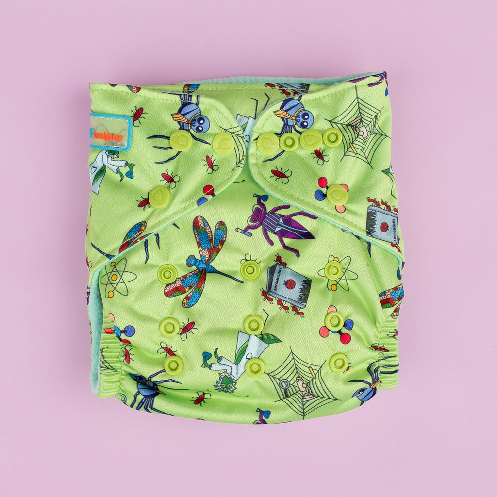Image for Tank Cloth Diaper - design Scientist Bugs