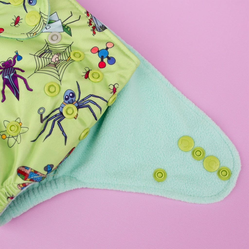Image for Tank Cloth Diaper - design Scientist Bugs