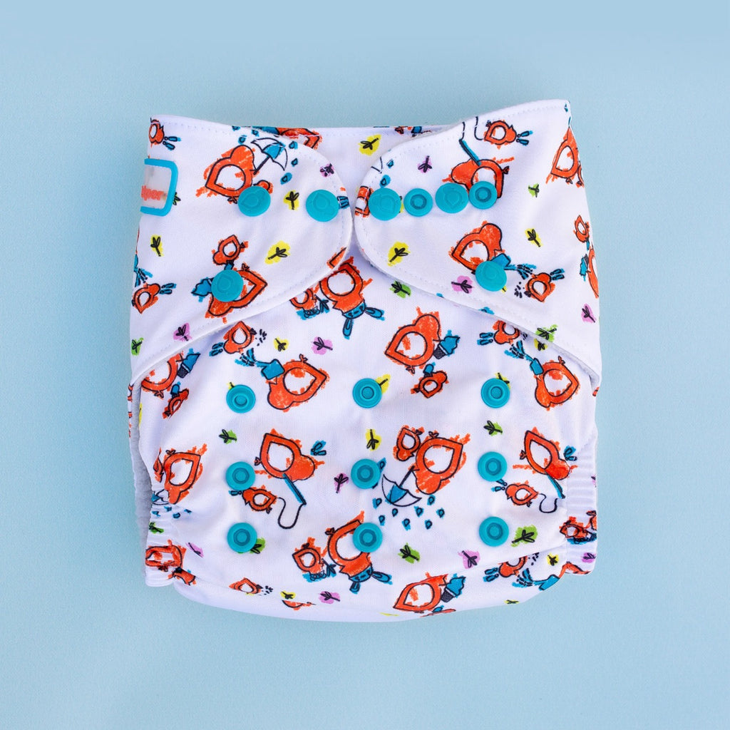 Image for Tank Cloth Diaper - design Two Lil Birds