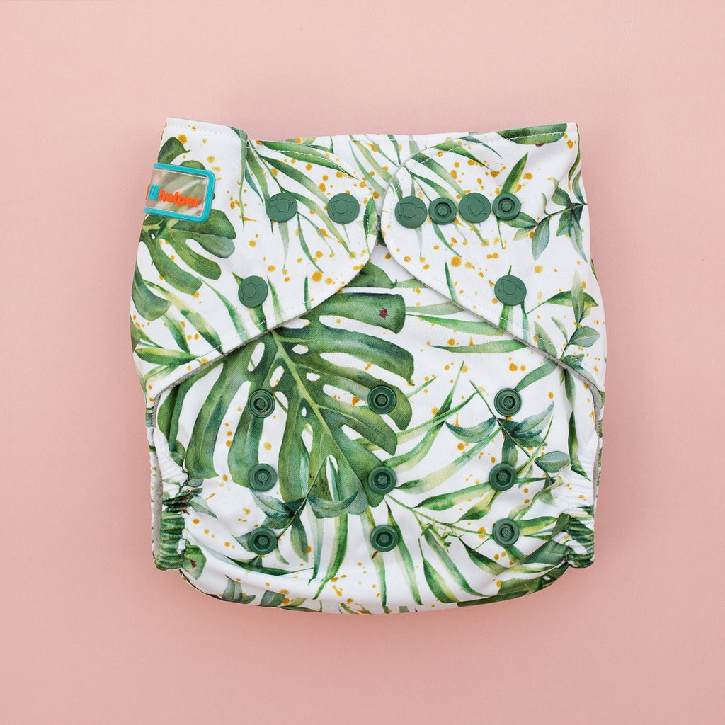 Image for Tank Cloth Diaper - design Watercolour Greenery